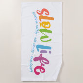 Langdurig leven strandlaken (Voorkant)