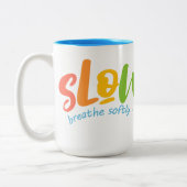 Langdurig leven tweekleurige koffiemok (Links)