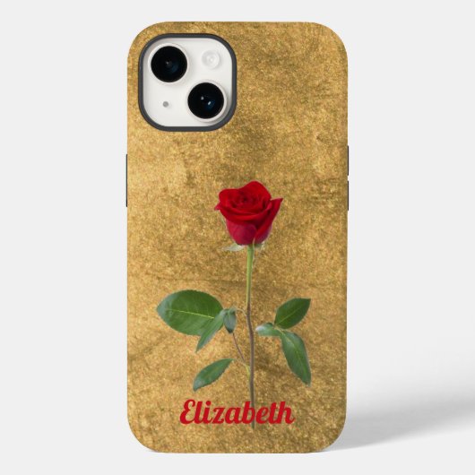 Langdurig Roos op Bronze-look Background Case-Mate iPhone Case (Achterkant)