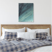 Langdurig, verticaal Abstract inktschilder, donker Canvas Afdruk (Insitu (Slaapkamer))