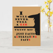 Langdurige alternatieve feiten zonder nose kaart (Gele Bloem)