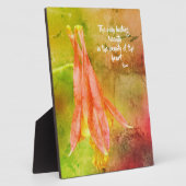 Langdurige Beauty Columbine Inspirerend Rumi Quote Fotoplaat (Zijkant)