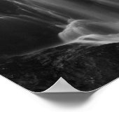 Langdurige blootstelling aan zwarte en witte water poster (Hoek)