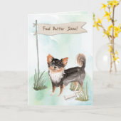 Langdurige Chihuahua voelt zich beter te chirurgen Kaart (Gele Bloem)