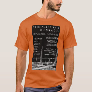 langdurige nucleaire afvalwaarschuwing berichten t-shirt
