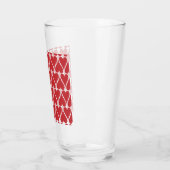 Langdurige rode harten glas (Links)