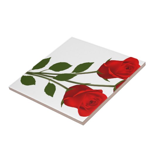 Langdurige Rozen Tegeltje (Zijkant)