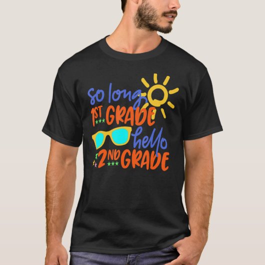 Lange 1e graad Hallo 2e klas docent T-shirt (Voorkant)
