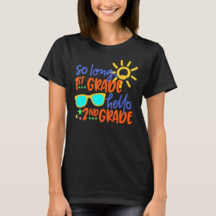 Lange 1e graad Hallo 2e klas docent T-shirt
