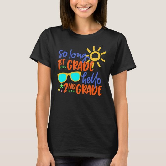 Lange 1e graad Hallo 2e klas docent T-shirt (Voorkant)
