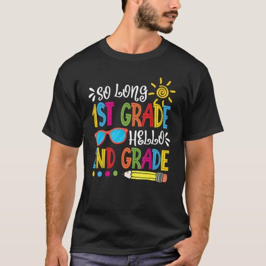 Lange 1e graad Hallo 2e klas docent T-shirt (Voorkant)