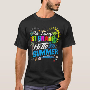 Lange 1e klas Hallo zomerdag op school T-shirt