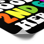 Lange 1e klas... het is een vage blik op 2e klas. poster (Hoek)