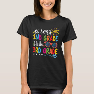Lange 2e klas Hallo 3e klas docent T-shirt