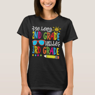 Lange 2e klas Hallo 3e klas docent T-shirt