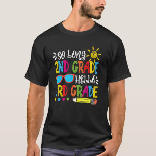 Lange 2e klas Hallo 3e klas docent T-shirt