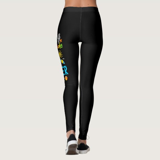 Lange 2e klas Hallo zomerdag op school. Leggings (Achterkant)