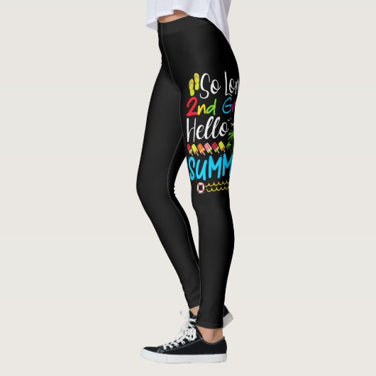 Lange 2e klas Hallo zomerdag op school. Leggings (Links)