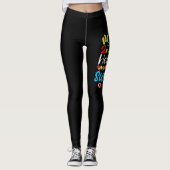 Lange 2e klas Hallo zomerdag op school. Leggings (Voorkant)