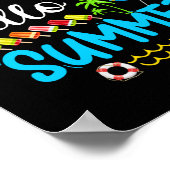 Lange 2e klas Hallo zomerdag op school. Poster (Hoek)