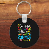 Lange 2e klas Hallo zomerdag op school. Sleutelhanger (Voorkant)