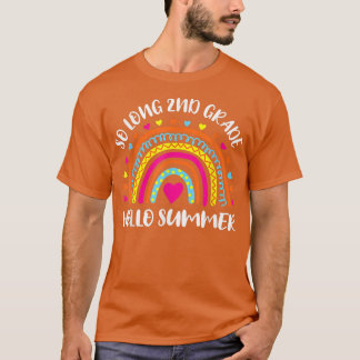 Lange 2e klas Hallo zomerleraar Kind T-shirt