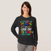 Lange 3e graad 4de graad hier kom ik Afstuderen T-shirt (Voorkant volledig)