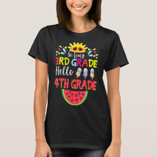Lange 3e graad Hallo 4e klas docent T-shirt