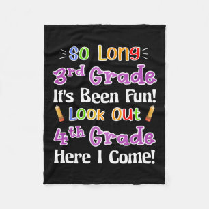 Lange 3e klas... vette blik uit de 4e klas. fleece deken