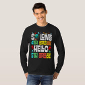 Lange 4de graad Hallo 5de graad hier kom ik Afstud T-shirt (Voorkant volledig)