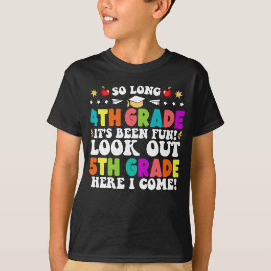 Lange 4de graad Kijk uit 5de graad hier ik kom T-shirt (Voorkant)