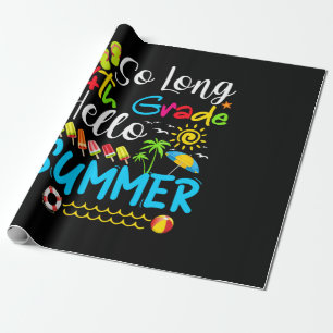 Lange 4e graad Hallo zomerdag op school. Cadeaupapier