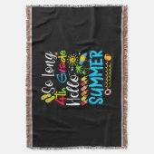 Lange 4e graad Hallo zomerdag op school. Deken (Voorkant Verticaal)