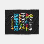 Lange 4e graad Hallo zomerdag op school. Fleece Deken (Voorkant (Horizontaal))