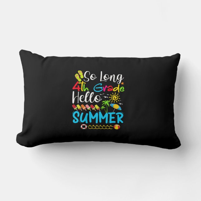 Lange 4e graad Hallo zomerdag op school. Kussen (Voorkant)