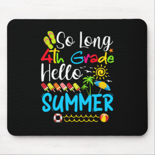 Lange 4e graad Hallo zomerdag op school. Muismat