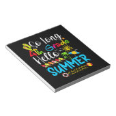 Lange 4e graad Hallo zomerdag op school. Notitieblok (Schuin)