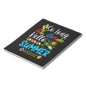Lange 4e graad Hallo zomerdag op school. Notitieblok (Linkerzijde)