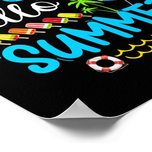 Lange 4e graad Hallo zomerdag op school. Poster (Hoek)