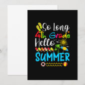 Lange 4e graad Hallo zomerdag op school. Save The Date (Voorkant / Achterkant)