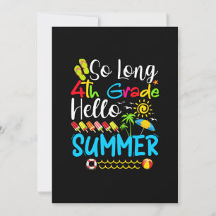 Lange 4e graad Hallo zomerdag op school. Save The Date