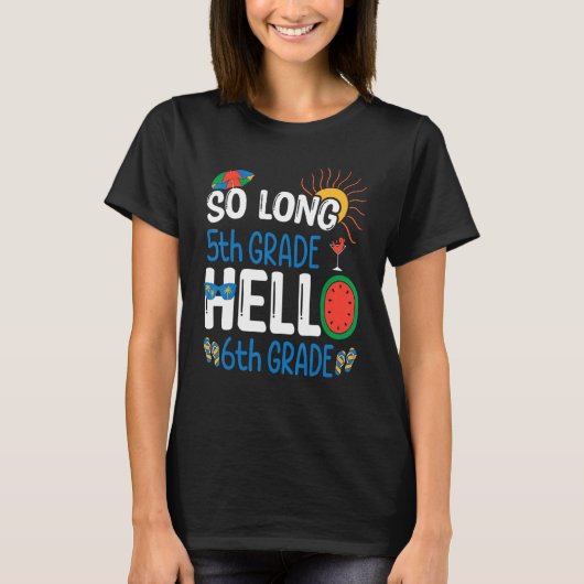 Lange 5e graad Hallo 6e graad T-shirt (Voorkant)