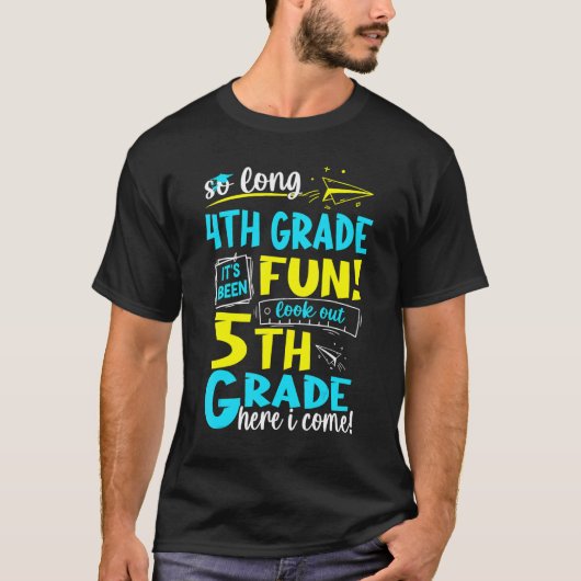 Lange 5e graad hier kom ik Afstuderen T-shirt (Voorkant)