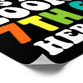 Lange 6de graad Kijk uit 7de graad hier ik kom Poster (Hoek)