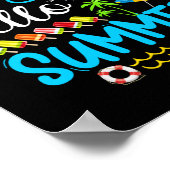 Lange 6e klas Hallo zomerdag op school. Poster (Hoek)