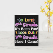 Lange 6e klas Het is leuk geweest Kijk uit naar 7e Kaart (Gele Bloem)