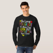 Lange 7e graad 8e graad hier kom ik Afstuderen T-shirt (Voorkant volledig)