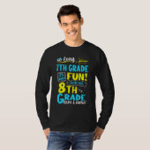 Lange 7e graad 8e graad hier kom ik Afstuderen T-shirt (Voorkant volledig)