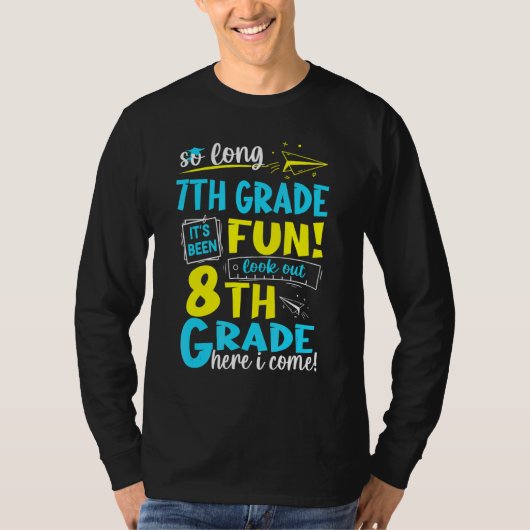 Lange 7e graad 8e graad hier kom ik Afstuderen T-shirt (Voorkant)