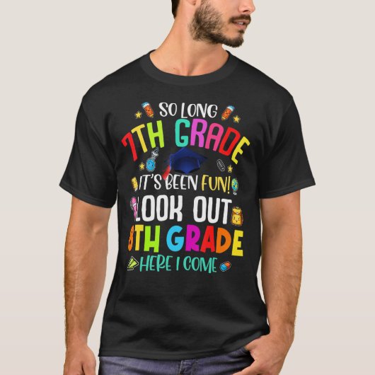 Lange 7e graad 8e graad hier kom ik Afstuderen T-shirt (Voorkant)